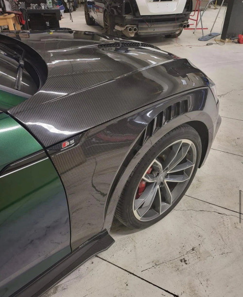 Carbon Dry Carbon Fiber Front Fenders for Audi S5 & A5 S Line 2017-ON B9 B9.5 Carbon Dry Carbon Fiber Front Fenders for Audi S5 & A5 S Line 2017-ON B9 B9.5