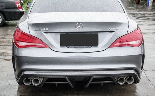 C117 2014-2019 CLA-250 CLA-45 AMG Carbon Fiber Rear Diffuser C117 2014-2019 CLA-250 CLA-45 AMG Carbon Fiber Rear Diffuser