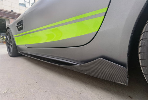 Mercedes benz AMG GT GTS C190 Ver.1 Carbon Fiber Side Skirts 2015-2021 Mercedes benz AMG GT GTS C190 Ver.1 Carbon Fiber Side Skirts 2015-2021