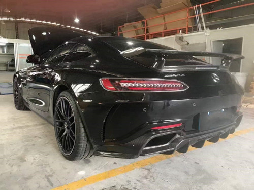  Carbon Fiber PD Style Rear Diffuser for Mercedes Benz C190 AMG GT GTS 2015-ON
