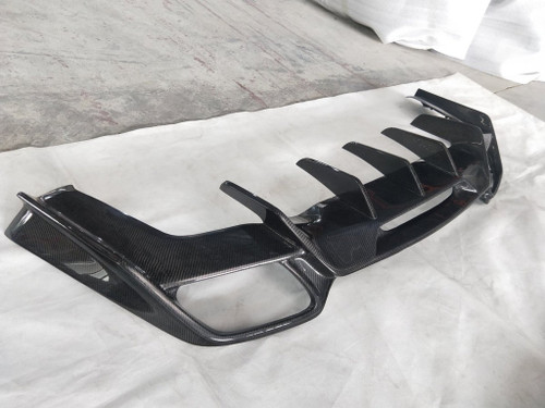 Carbon Fiber PD Style Rear Diffuser for Mercedes Benz C190 AMG GT GTS 2015-ON  Carbon Fiber PD Style Rear Diffuser for Mercedes Benz C190 AMG GT GTS 2015-ON