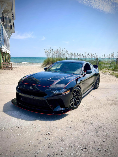 Carbon Fiber Front Bumper & Front Lip for Ford Mustang S550.2 2018 - 2022 Carbon Fiber Front Bumper & Front Lip for Ford Mustang S550.2 2018 - 2022