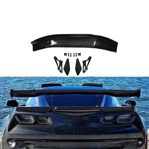 C7 GT Style Carbon Fiber Fibre Rear Trunk Spoiler Wing For Corvette C7 2014-2017 C7 GT Style Carbon Fiber Fibre Rear Trunk Spoiler Wing For Corvette C7 2014-2017