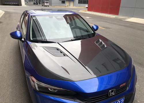 H Style Carbon Fiber Hood For Honda Civic 11th gen 2022-2024 H Style Carbon Fiber Hood For Honda Civic 11th gen 2022-2024
