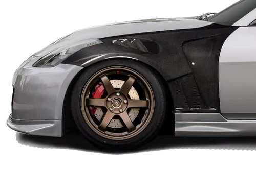 Carbon Fiber Front Side Vented Fenders For Nissan 350z Z33 2003-2008 Carbon Fiber Front Side Vented Fenders For Nissan 350z Z33 2003-2008