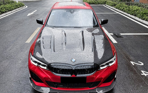 DW Style Carbon Fiber Fibre Front Engine Bonnet Hood For BMW 3 Series G20 G28 M340i 330I 2019+