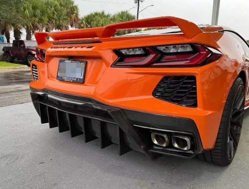 Carbon Fiber Rear Diffuser For C8 Corvette 2020-ON