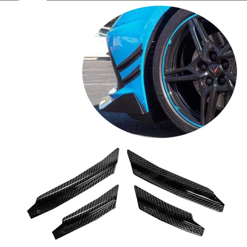 Dry Carbon Fiber front Canards For Chevrolet Corvette C8 2020-ON