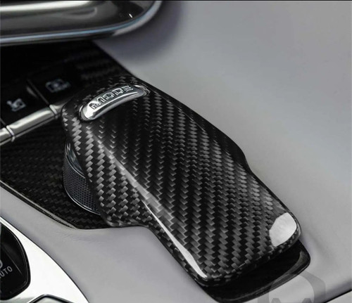 Car Interior central control know cover  dry carbon fiber for chevrolet corvette C8 z06