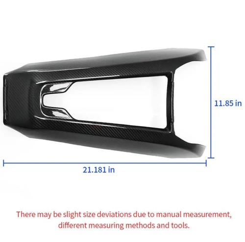 Dry carbon fiber  car Interior  console waterfall wireless phone charger cover for Corvette C8 2020-On