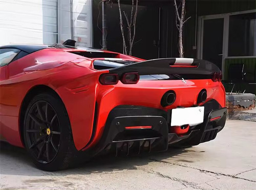 OEM Style Carbon Fiber Fiber Rear Bumper Diffuser For Ferrari SF90 OEM Style Carbon Fiber Fiber Rear Bumper Diffuser For Ferrari SF90