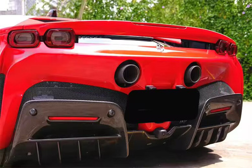 OEM Style Carbon Fiber Fiber Rear Bumper Diffuser For Ferrari SF90 OEM Style Carbon Fiber Fiber Rear Bumper Diffuser For Ferrari SF90