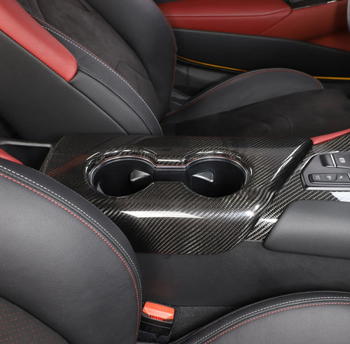 Dry Carbon Fiber Storage Compartment  Cover For Toyota Supra  A90 Dry Carbon Fiber Storage Compartment  Cover For Toyota Supra  A90