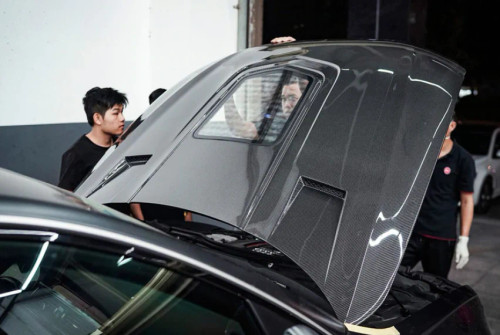 BKSS Style Carbon Fiber Hood Bonnet For Audi A6 S6 RS6 2013-2018 C7 C7.5 BKSS Style Carbon Fiber Hood Bonnet For Audi A6 S6 RS6 2013-2018 C7 C7.5