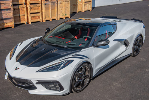 Corvette C8 Carbon Fiber GT3 R Side Vented Extractor Hood