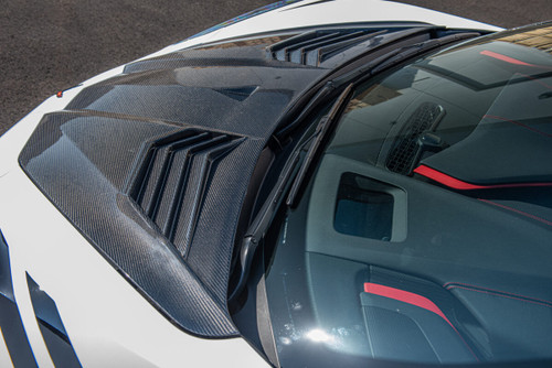 Corvette C8 Carbon Fiber GT3 R Side Vented Extractor Hood