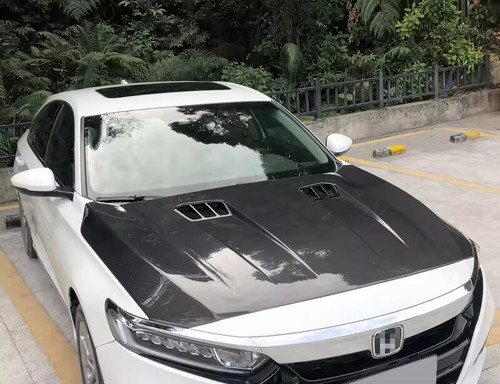 Carbon Fiber Hood For Honda Accord 10th 2018-20 Carbon Fiber Hood For Honda Accord 10th 2018-20