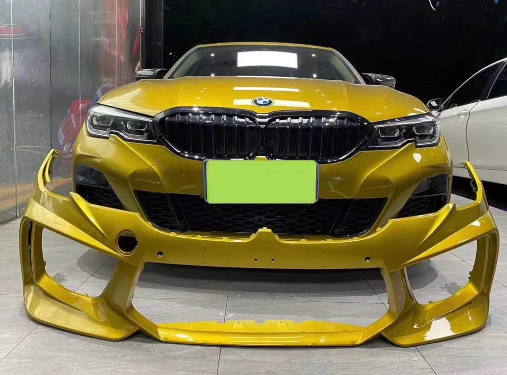 2019 Z-ART M8フロントバンパー（G20 PP用）フロントバンパー（BM W用）すべての新しい3シリーズPPボディキット（G20レトロフィットフロントバンパー フロント バンパー リップ スポイラー 3シリーズ G20 G28 2020 2021