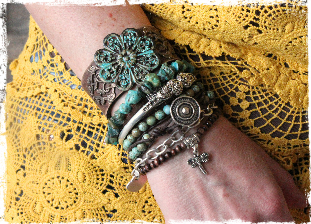 Boho on sale stacked bracelets