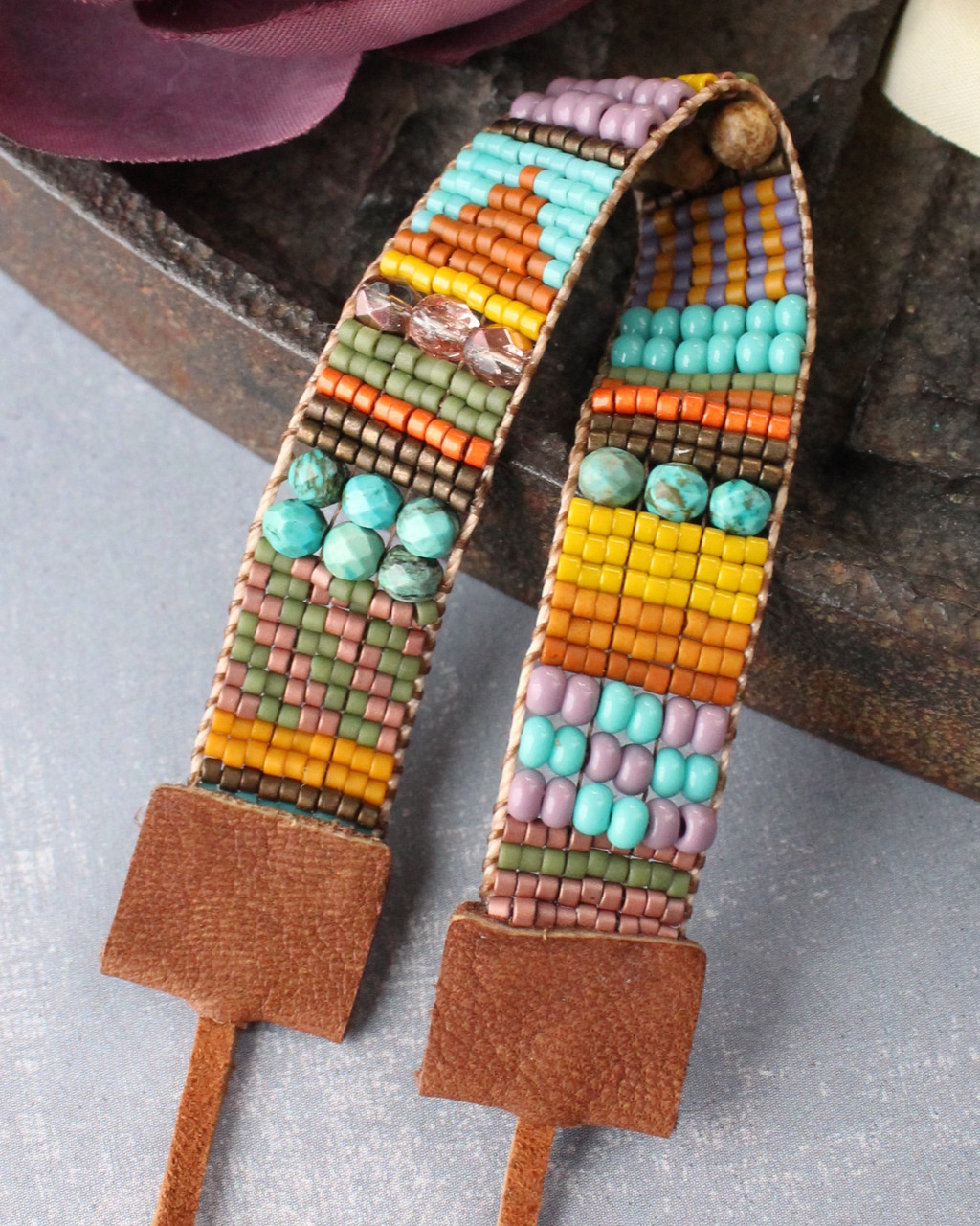 Thread Wrapping Combination with Bead Wrapped Cord Bracelet Adds Color to a  Popular Technique / The Beading Gem