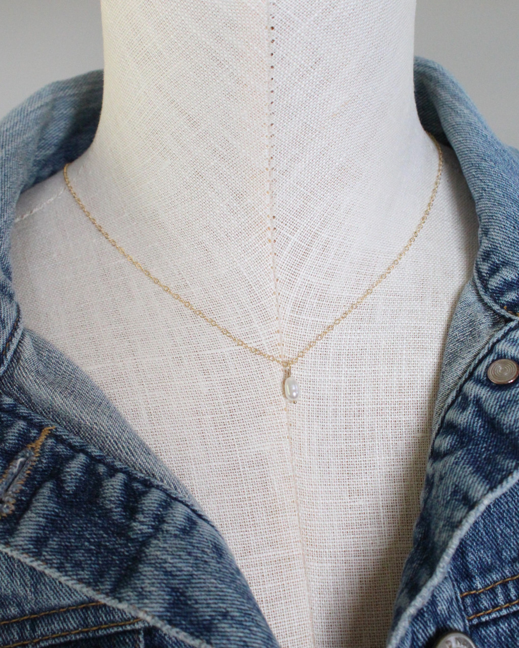 【HYERES LOR】22FW★ Essence Pearl 14K Pearl 05 Necklace Pearl Essence Necklace – Girls Crew