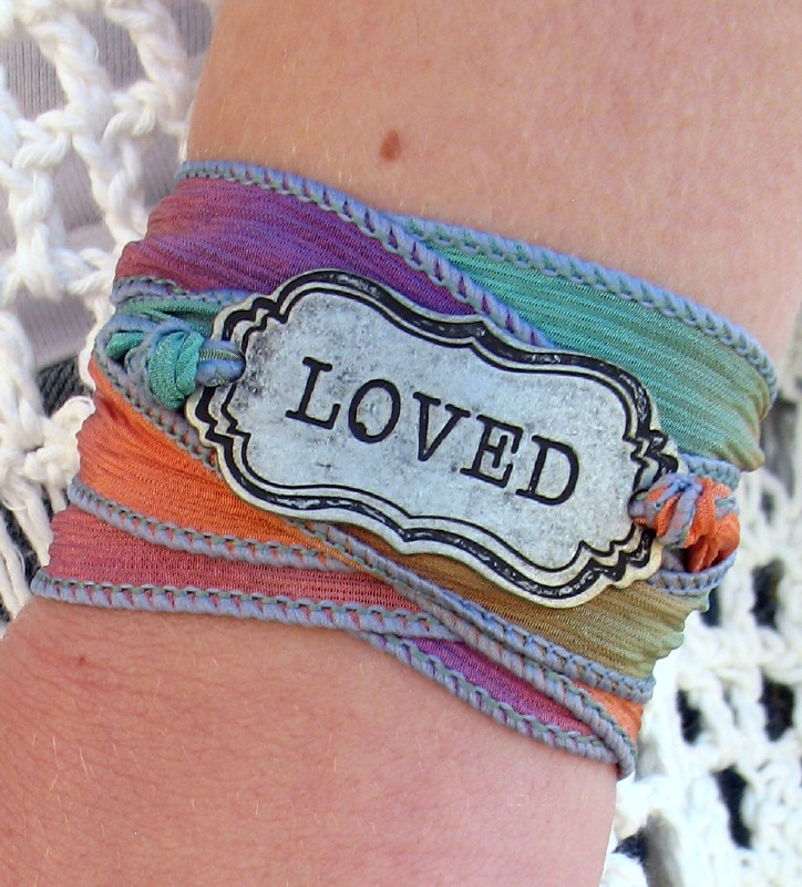 Anchor Silk Ribbon Wrap Bracelet Ever Designs Jewelry