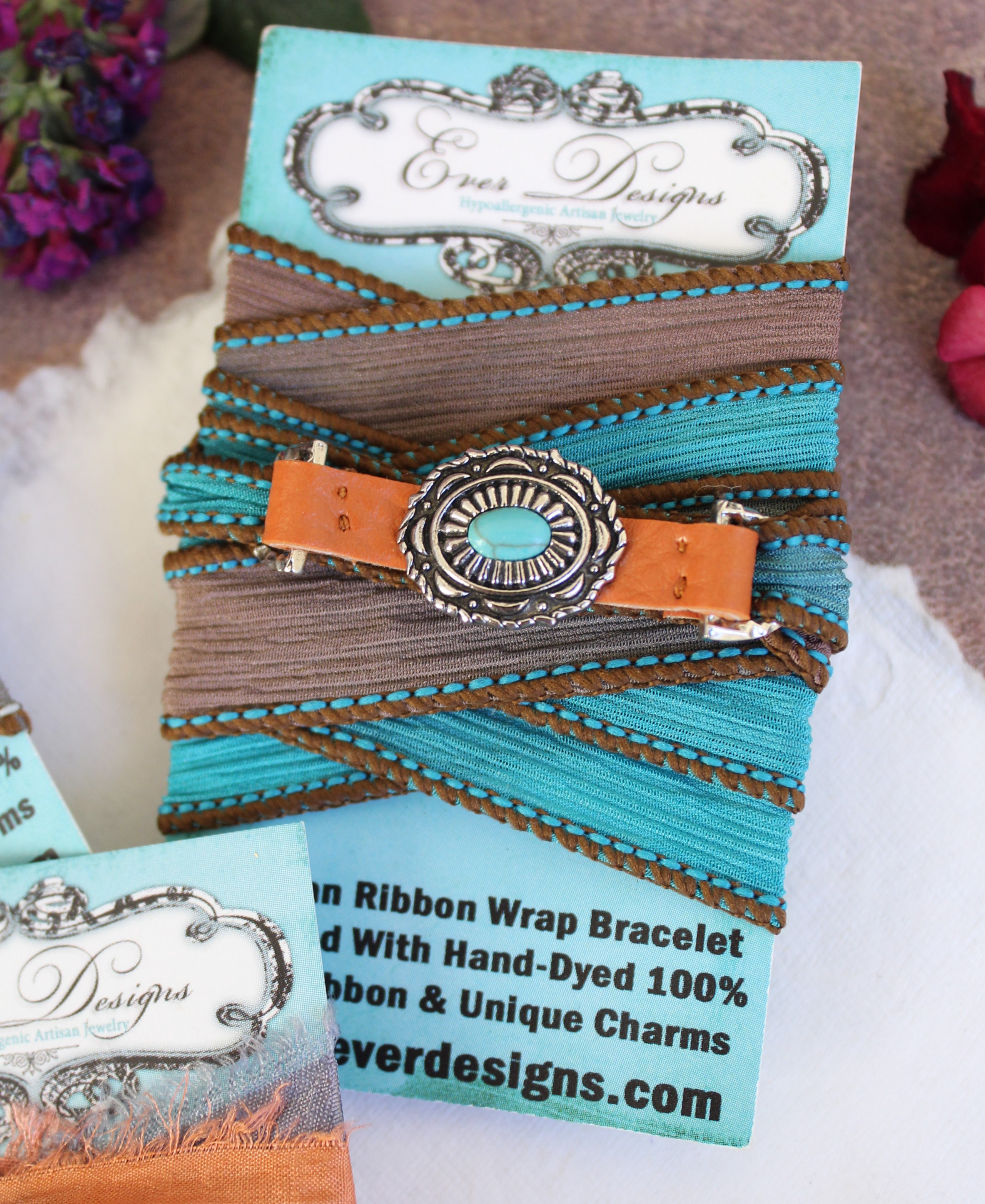 Bracelets - Ribbon Wrap Bracelets - Page 1 - Ever Designs Jewelry