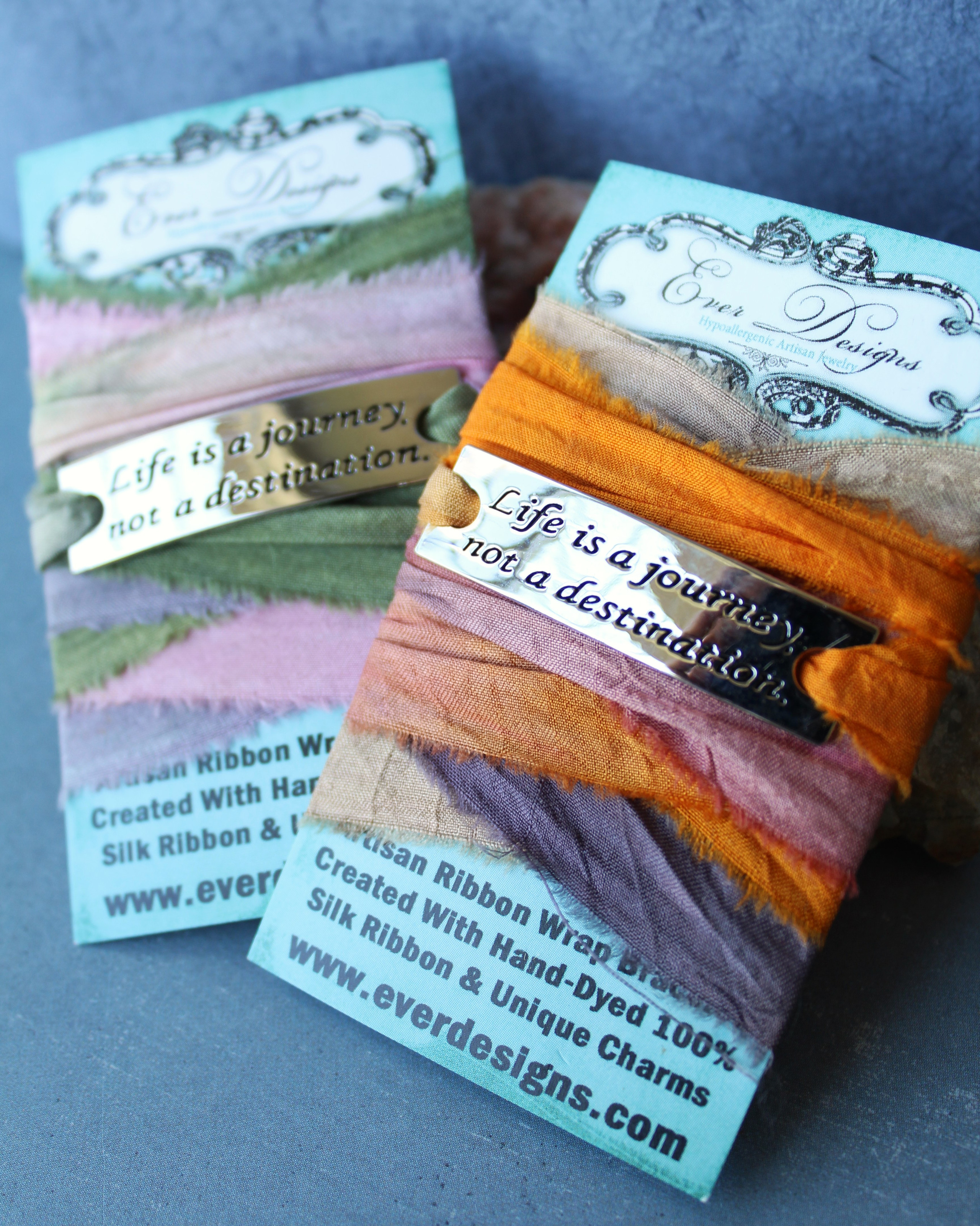 Bracelets - Ribbon Wrap Bracelets - Page 1 - Ever Designs Jewelry