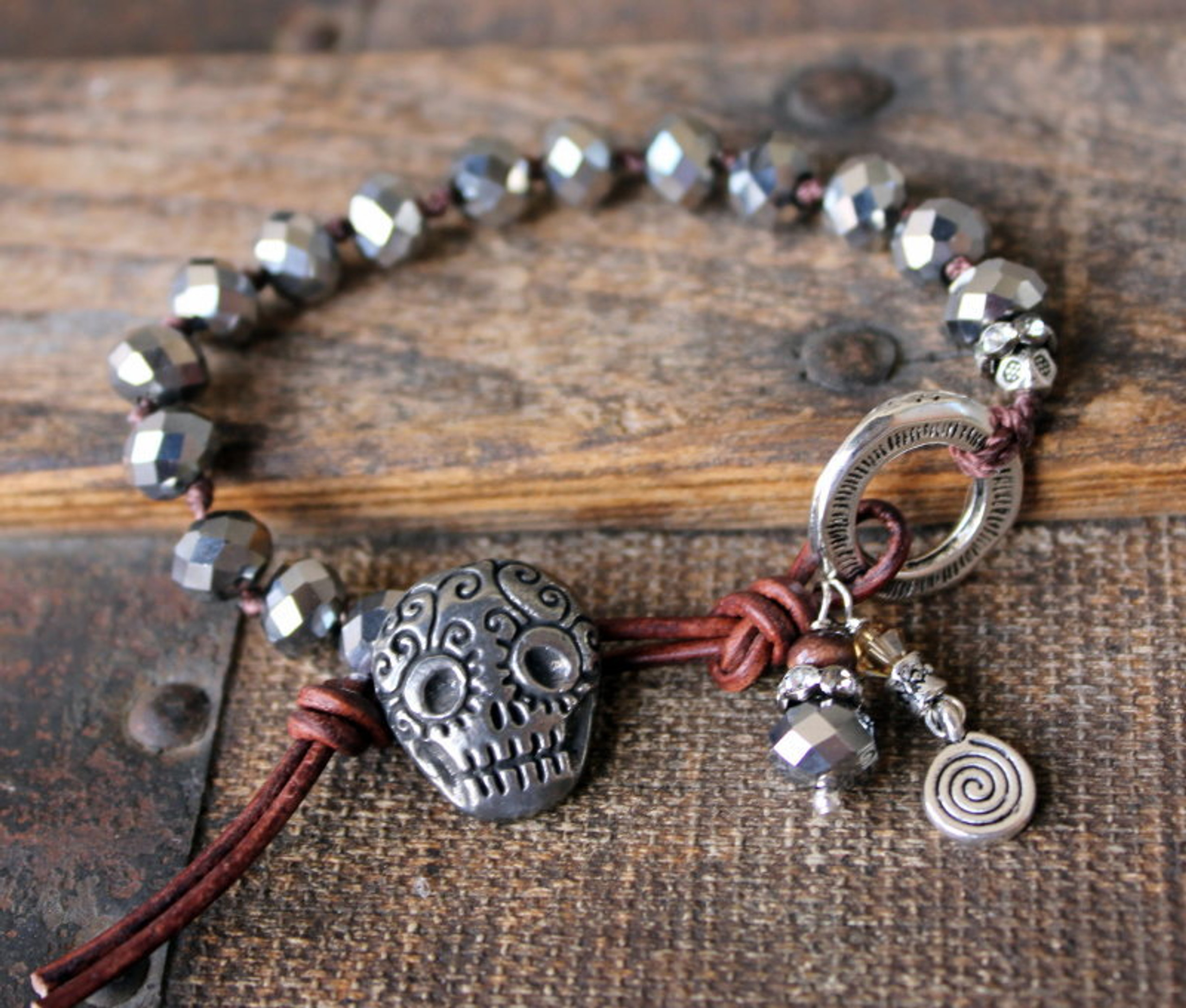 Sugar skull bracelet Clearance