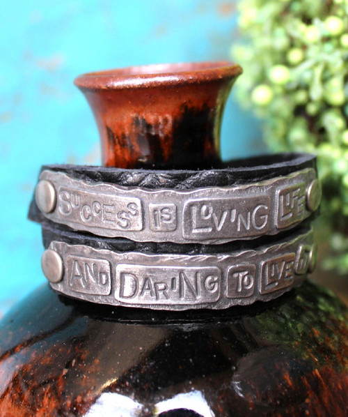 Success is Loving Life and Daring to Live it Wrap Bracelet