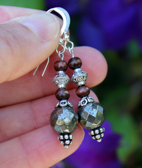 Pyrite Boho Earrings