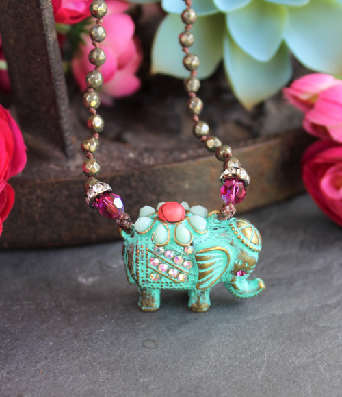 Bohemian Elephant Necklace