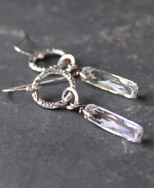 Pilar of Light Crystal Earrings