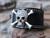 Rhinestone Skull Leather Cuff
