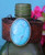Turquoise Concho Recycled Leather Cuff