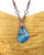 Slice of Heaven Necklace Blue Agate Pendant