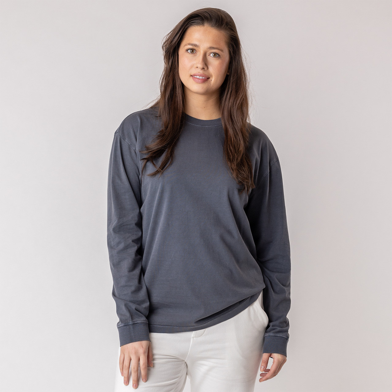 トップス OVY Original Cotton Long Sleeve T-shirt 100% Cotton Long Sleeve Tee, Organic Cotton Long Sleeve, Long