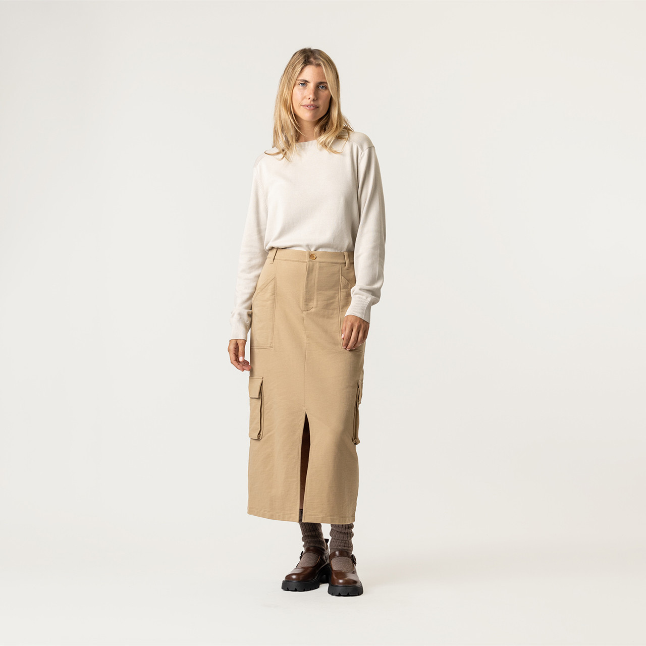最終価格　Yoli Cotton gather skirt Yoli ヨリ Cotton gather skirt コットンギャザースカート