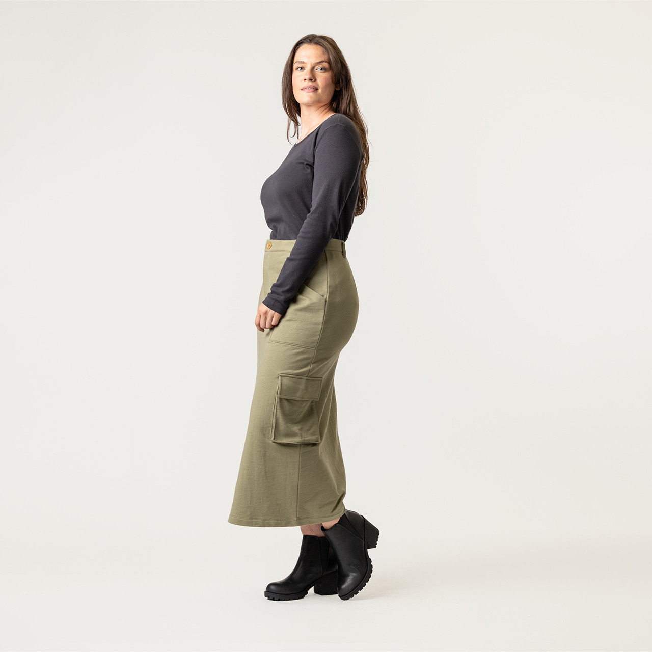 最終価格　Yoli Cotton gather skirt Yoli ヨリ Cotton gather skirt コットンギャザースカート