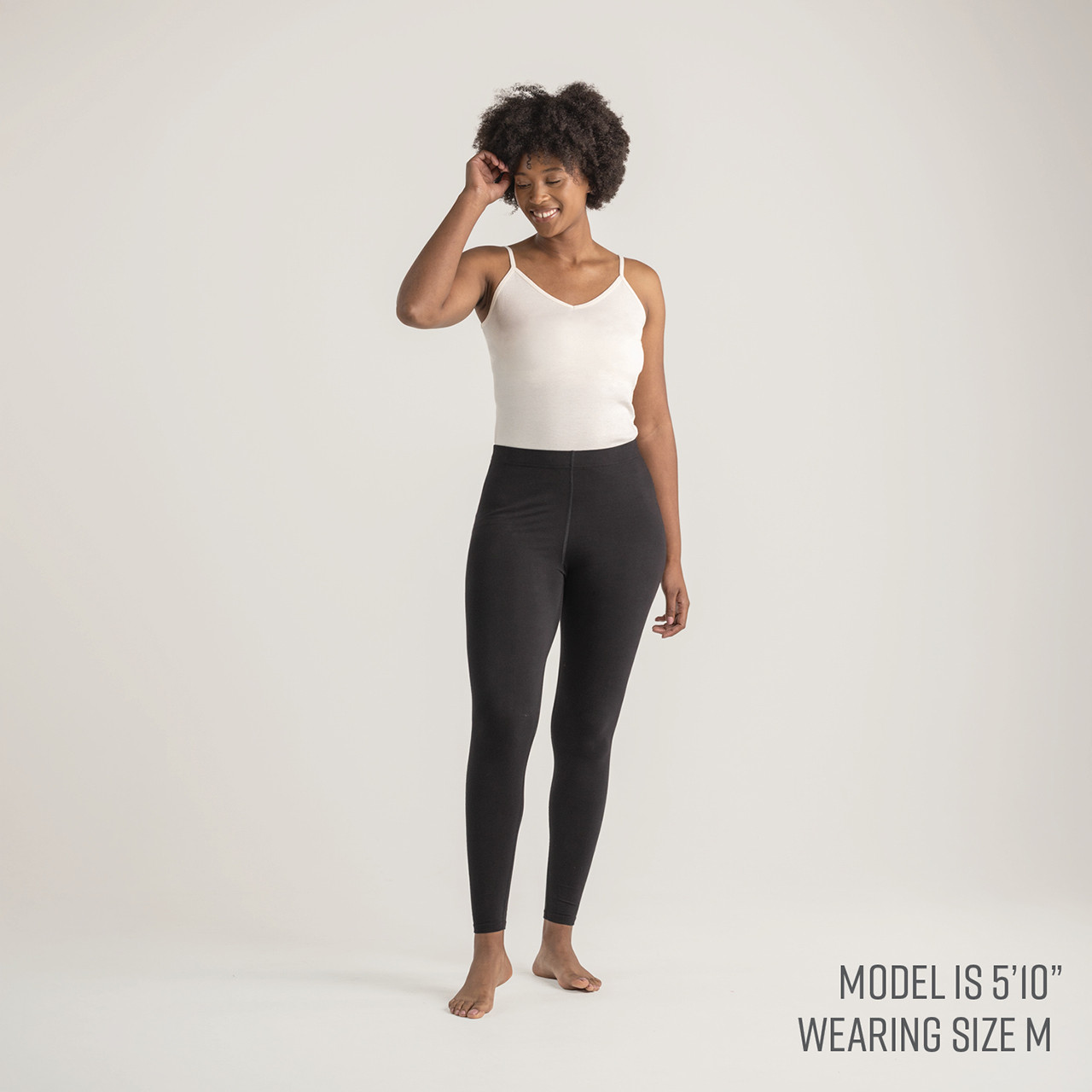 Organic Cotton Base Layer Leggings - Ankle — image 2
