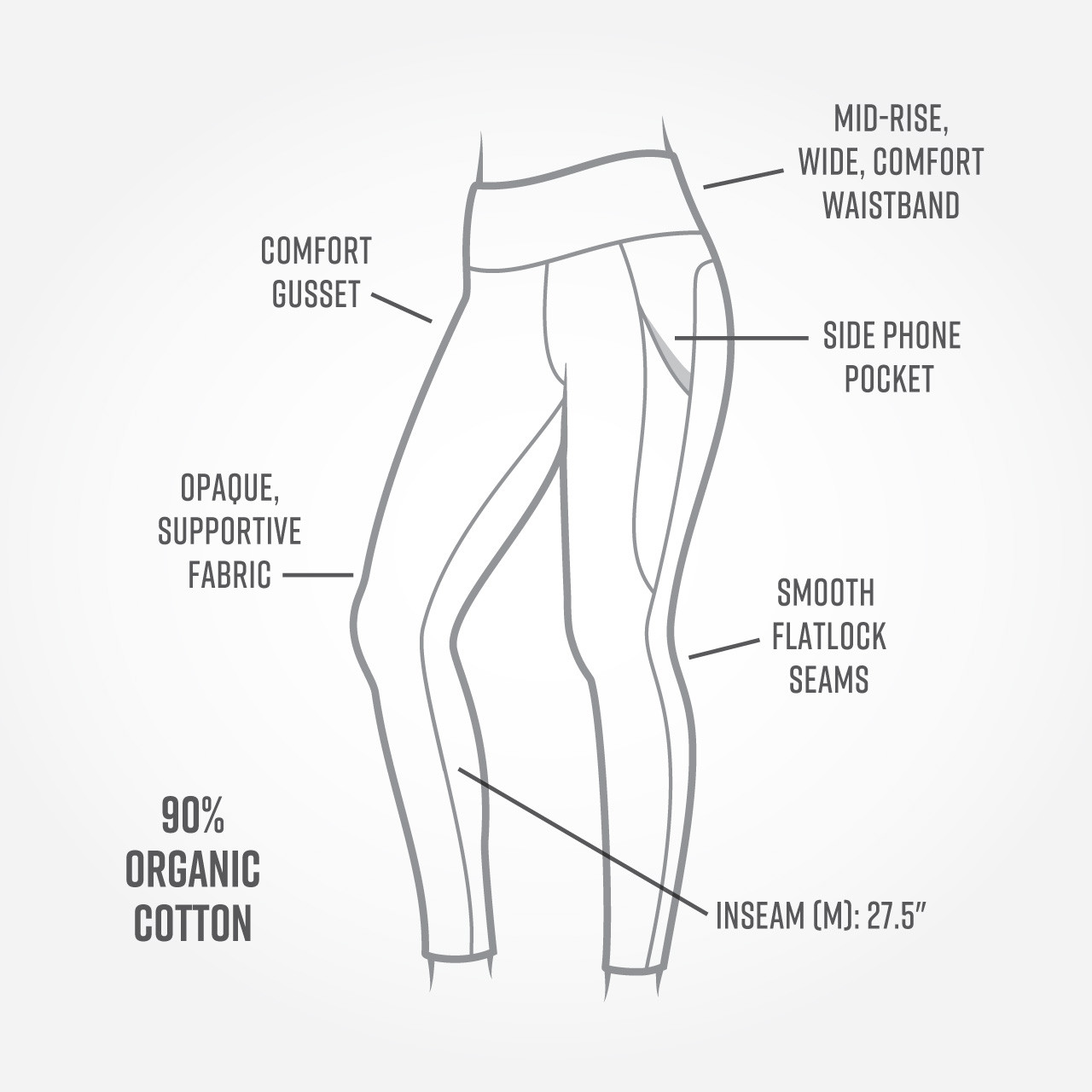 Organic Cotton Leggings with Pockets