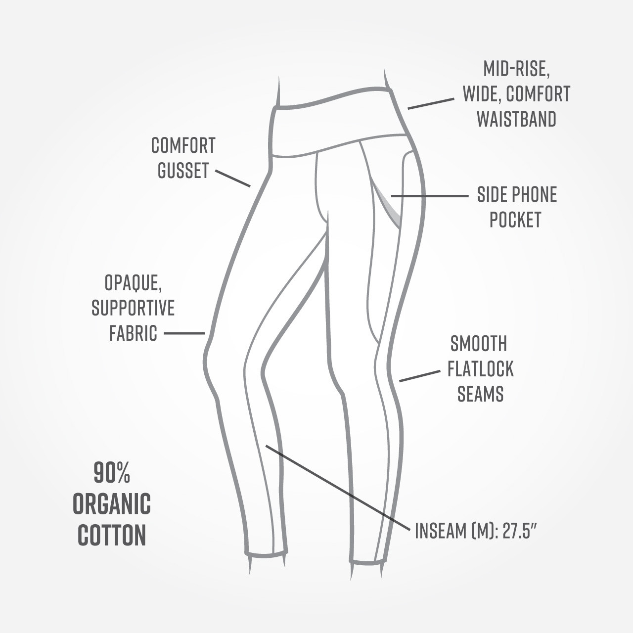 Organic cotton leggings, Kamar SW - B-LIGHT