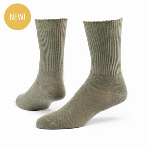 Organic Cotton Lightweight Crew Socks in color bay. Organic Cotton Lightweight Crew Socks in color bay.