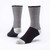 Black striped organic cotton recovery socks. Black striped organic cotton recovery socks.