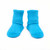 Bright blue solid color organic cotton baby anklet socks. Bright blue solid color organic cotton baby anklet socks.