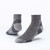 Black organic wool urban hiker ankle socks. Black organic wool urban hiker ankle socks.