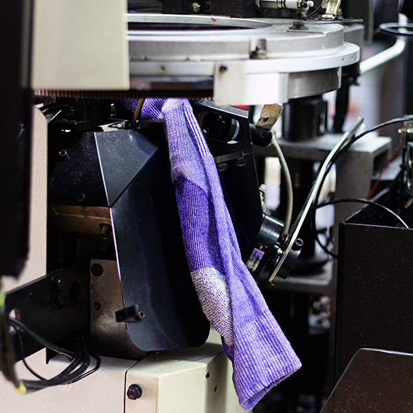 Our Organic Merino Wool socks are knit in both North Carolina and Alabama by two different family run knitters.