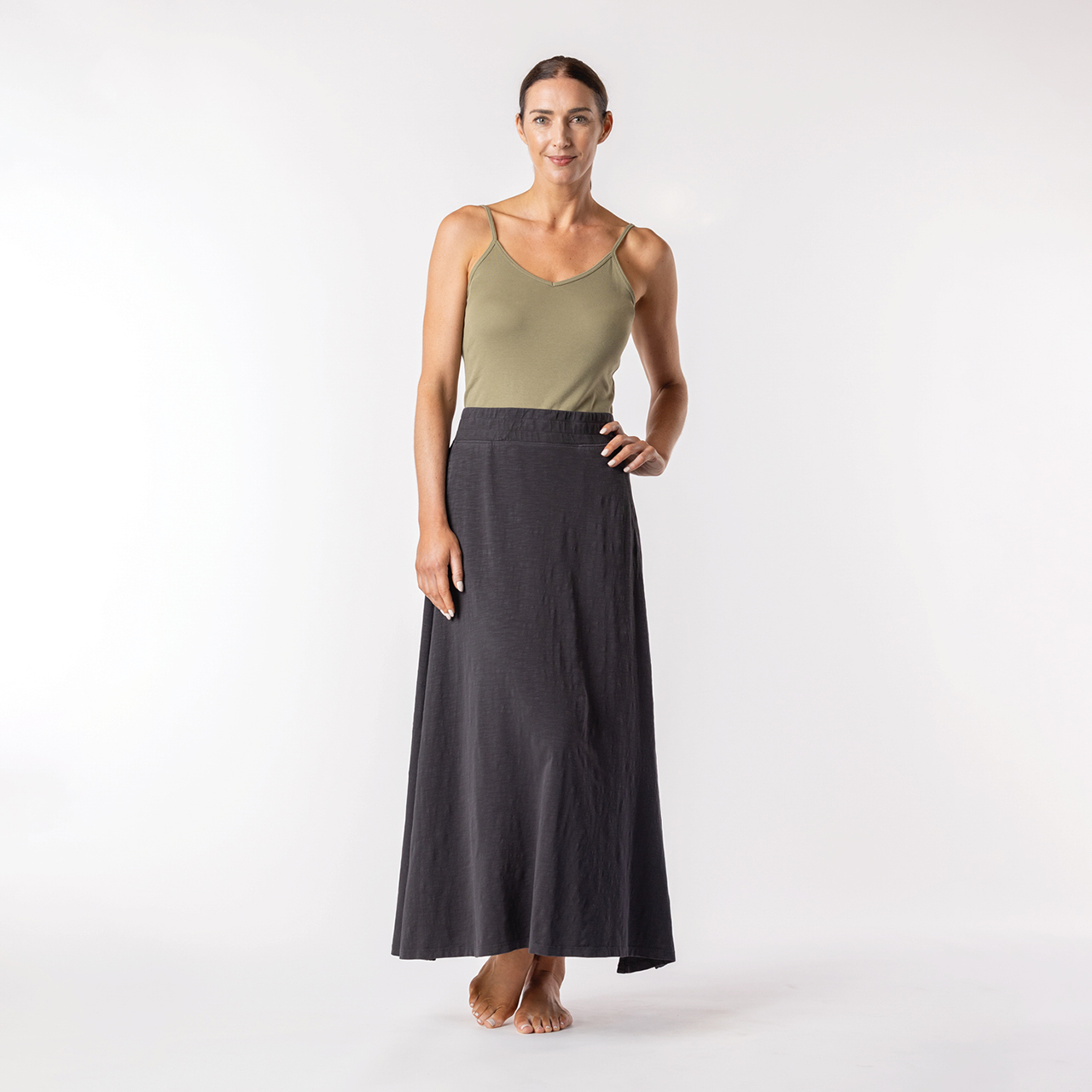 Maxi Skirt, Organic Cotton Skirt, Jersey Skirt