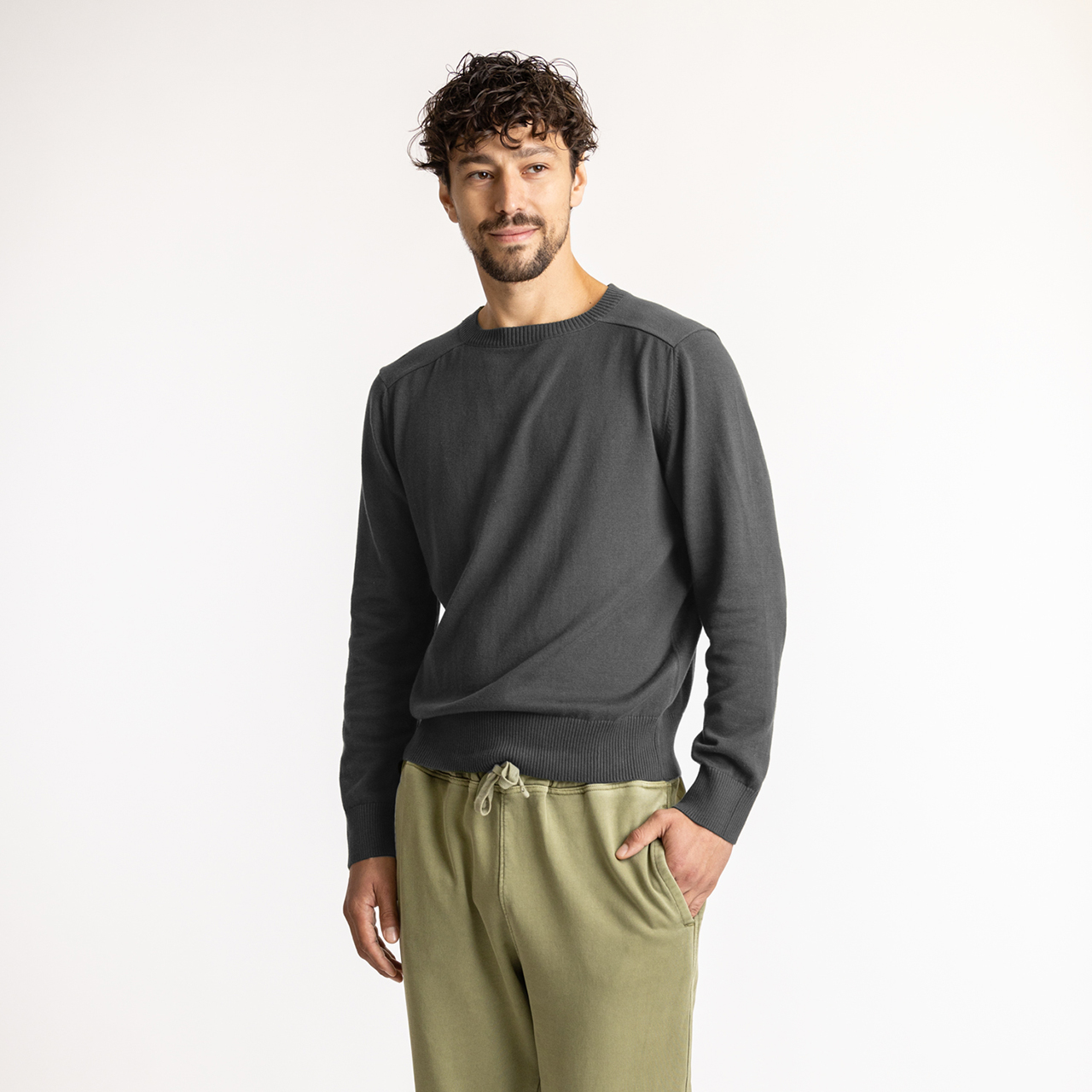Organic Cotton Classic Crew Sweater, Crew Neck Sweater