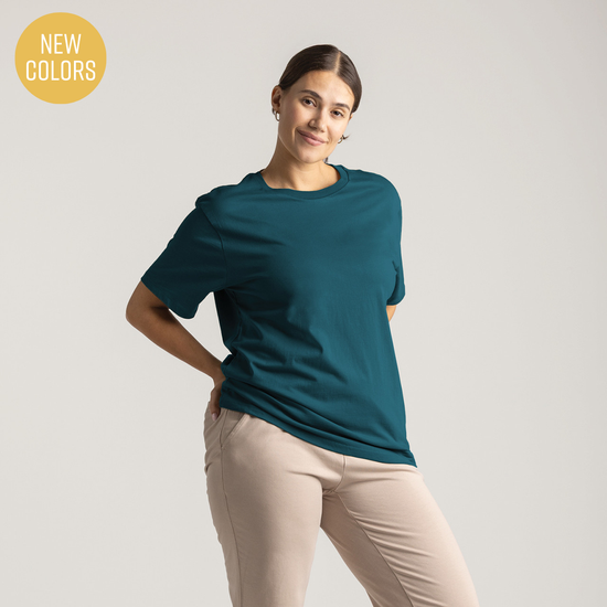 Classic Crew Neck Tee, Tee Shirt, Crew Neck Tee, 100% Organic